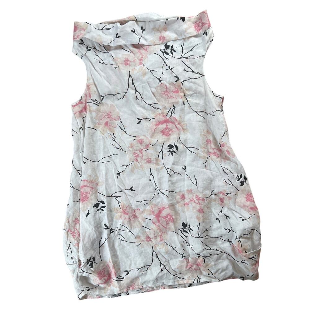 Luca Vanucci Made in Italy Women's Linen Dress with Pockets XL
